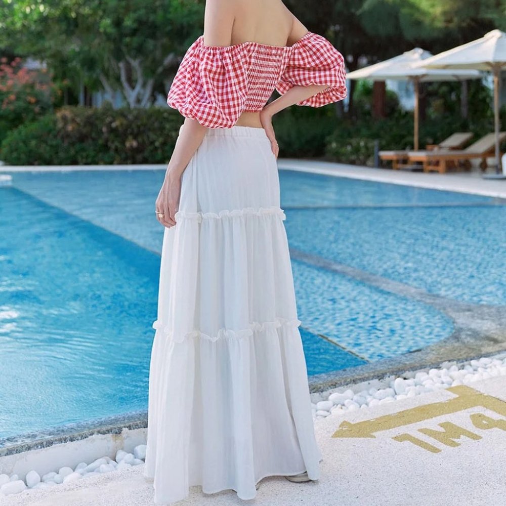 COPY - Maxi Skirt White - S0172